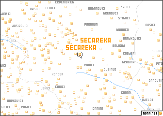 map of Seća Reka