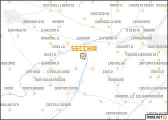 map of Secchia