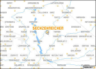 map of Sechzehneichen