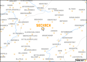 map of Seckach