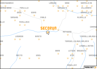 map of Secorún