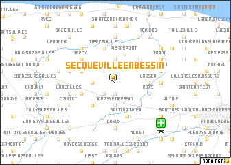 map of Secqueville-en-Bessin