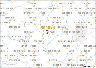 map of Sedayu