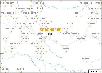 map of Sede Moshe