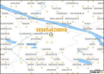 map of Sędeń Jeziorko