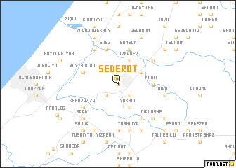 map of Sederot
