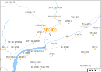 map of Sedico