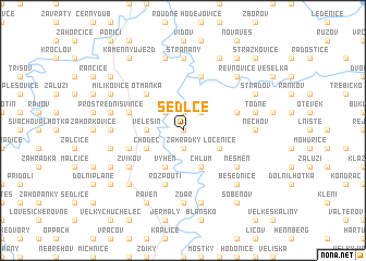 map of Sedlce