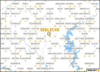 map of Sedlečko