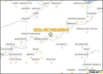 map of Sedliacka Dubová