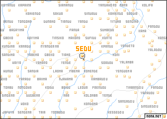 map of Sedu