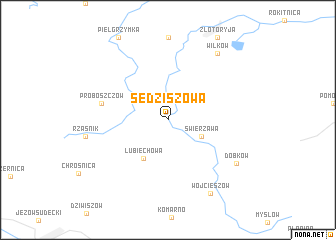 map of Sędziszowa