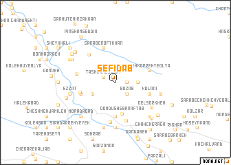 map of Sefīd Āb