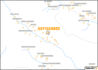 map of Sefīddabar