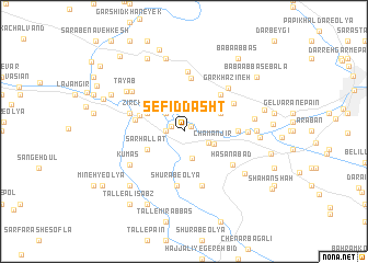 map of Sefīd Dasht