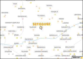 map of Sefīd Dīvār