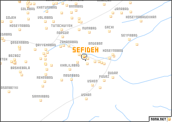 map of Sefīdeh