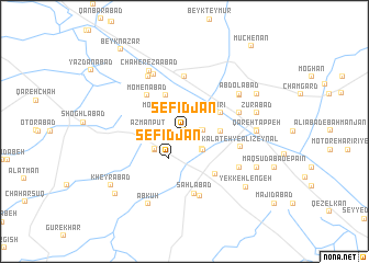 map of Sefīdjān