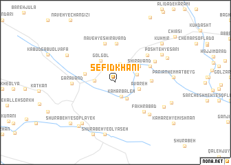 map of Sefīd Khānī