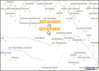 map of Sefīd Khānī