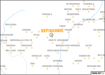 map of Sefīd Khānī