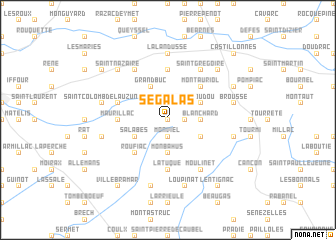 map of Ségalas