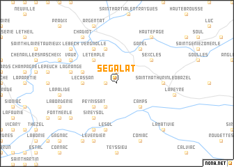 map of Ségalat