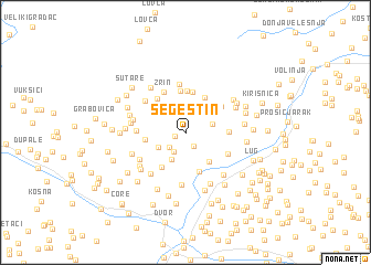map of Šegestin