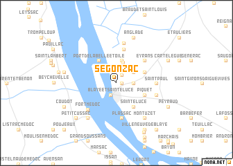 map of Segonzac