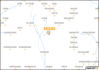 map of Ségou