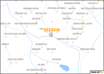 map of Segovia
