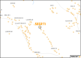 map of Šegrti