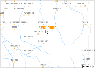 map of Segunung