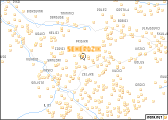 map of Šeherdžik