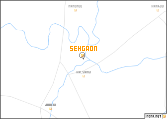 map of Sehgaon