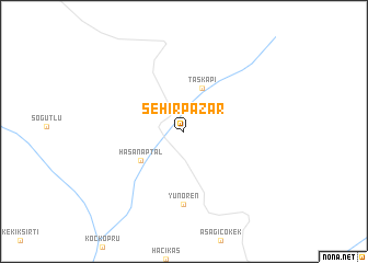 map of Şehirpazar