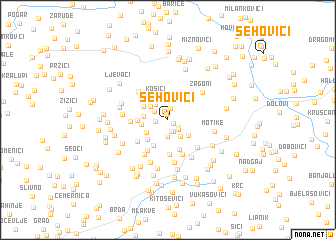 map of Šehovići