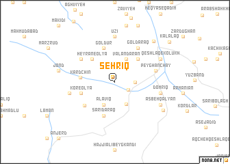 map of Seḩrīq