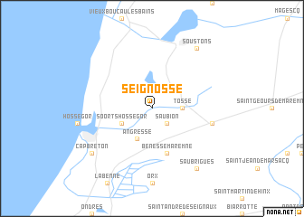 map of Seignosse