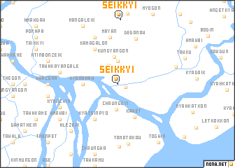 map of Seikkyi