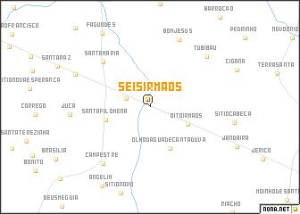 map of Seis Irmâos