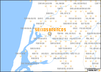 map of Seixos Brancos