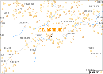 map of Sejdanovići