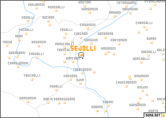 map of Sejŏl-li