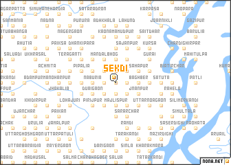 map of Sekdi
