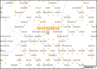 map of Sekemgbede