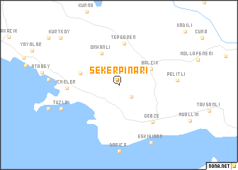 map of Şekerpınarı