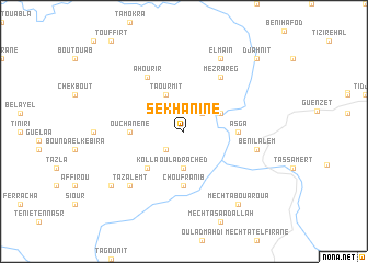 map of Sekhanine