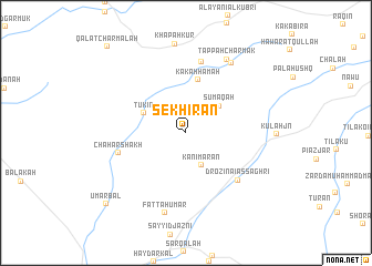 map of Sekhīrān