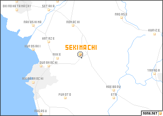 map of Sekimachi